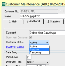 Sage 100: Inactivate Customer or Vendor (1)