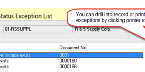 Inactive Status Exception List | MicroAccounting