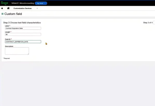 Custom Fields 4 - MicroAccounting