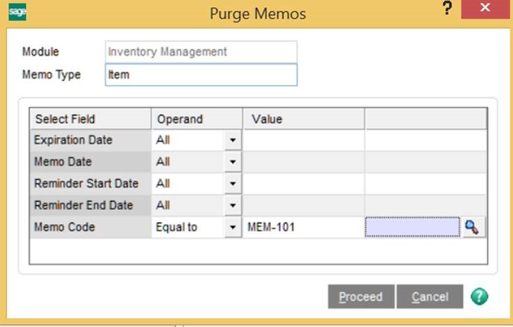 Purge Memos