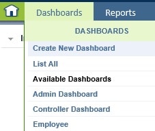 Create New Dashboard Screenshot