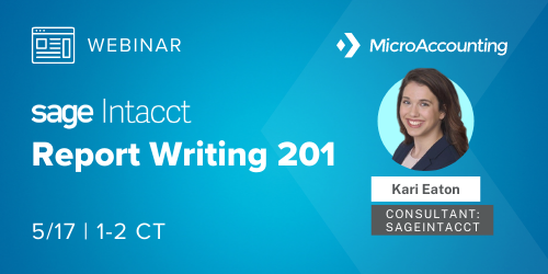Report Writing 201 - Micro Accounting