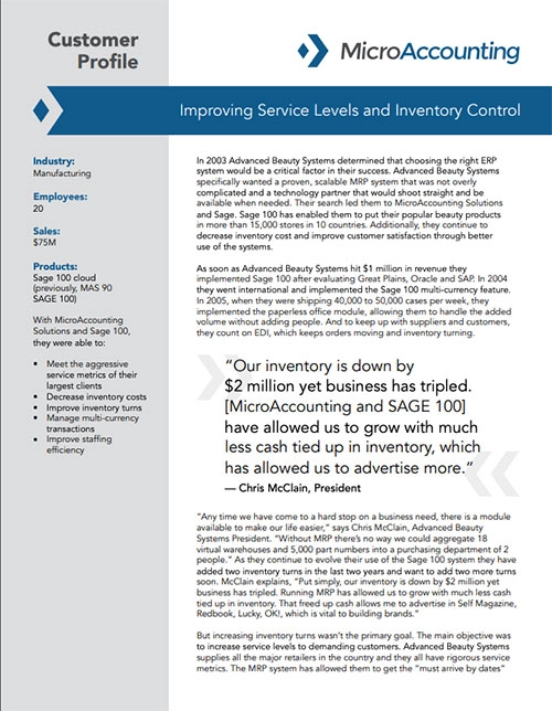 Case Study: Sage 100 - Southwestern Petroleum Corporation (SWEPCO) | MicroAccounting