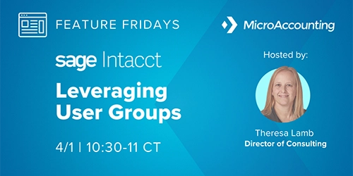 Leveraging User Groups - Micro Accounting