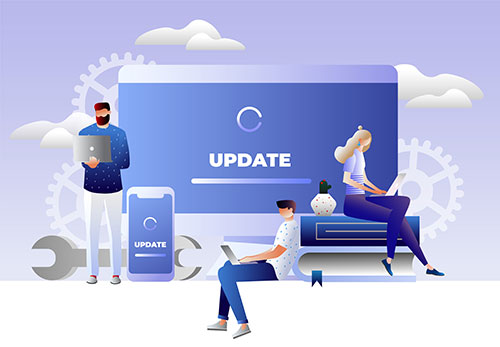 Software Update Illustration - Micro Accounting