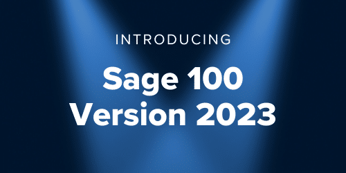 Sage 100 Version 2023 - MicroAccounting