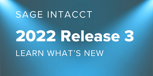 Sage Intacct Release 3 Whats New - MicroAccounting