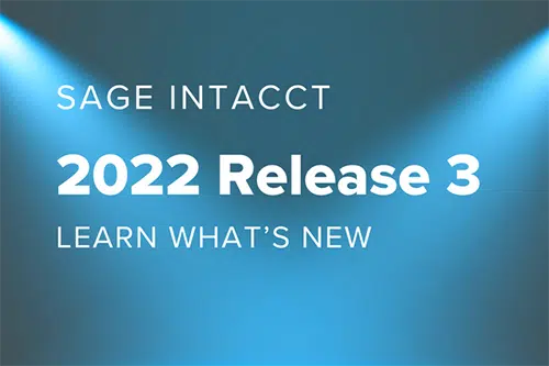 Sage Intacct Release 3 Whats New - MicroAccounting