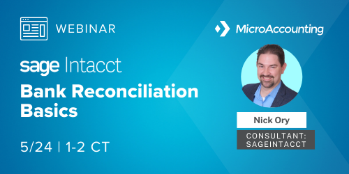 Bank Reconciliation Basics - Micro Accounting