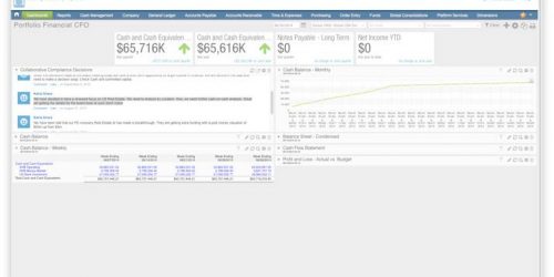 Sage Intacct Financial Portfolio for CFO Screenshot | MicroAccounting