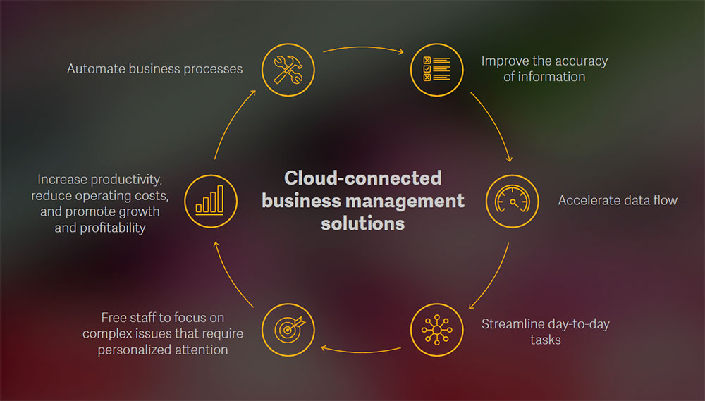 Cloud Connected Business Management Solutions Process | MicroAccounting